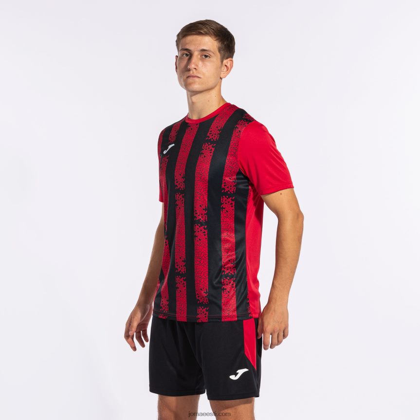 mehed särk lühikeste varrukatega inter iii DJNBH1096 punane must Joma