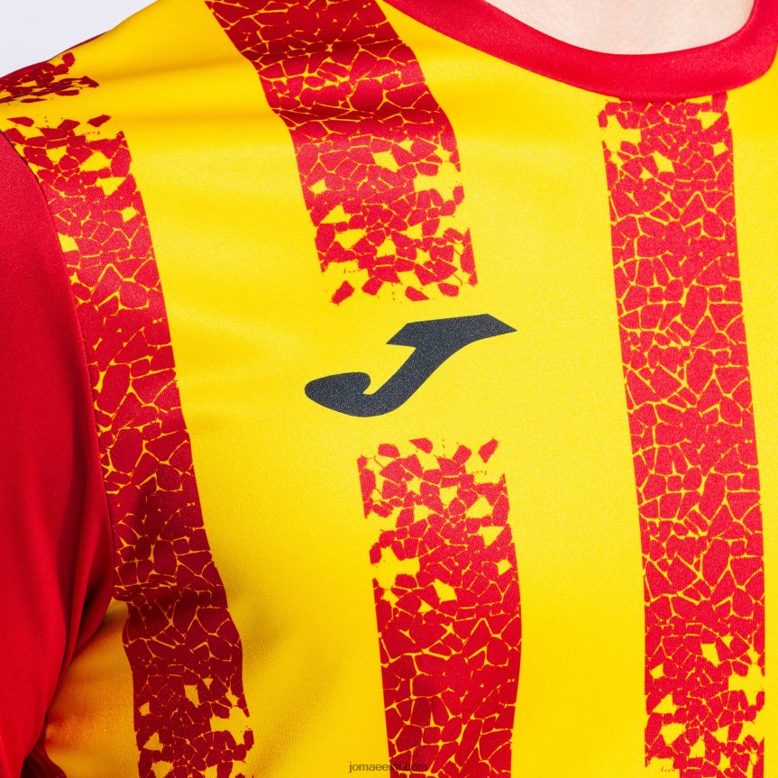 mehed särk lühikeste varrukatega inter iii DJNBH1129 punane kollane Joma