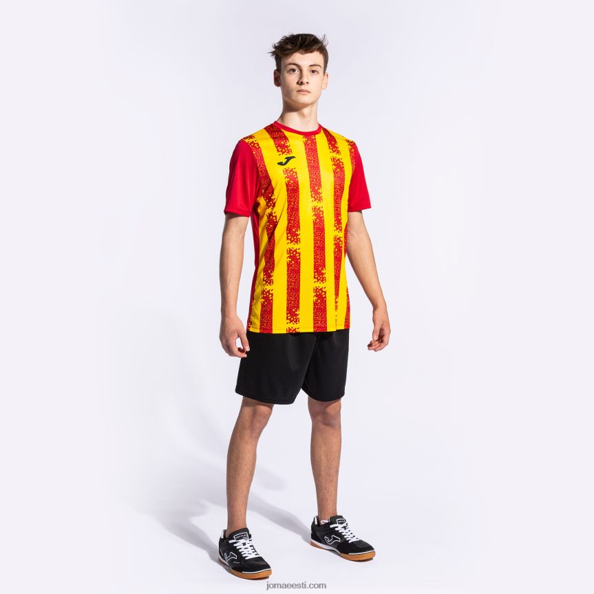 mehed särk lühikeste varrukatega inter iii DJNBH1129 punane kollane Joma