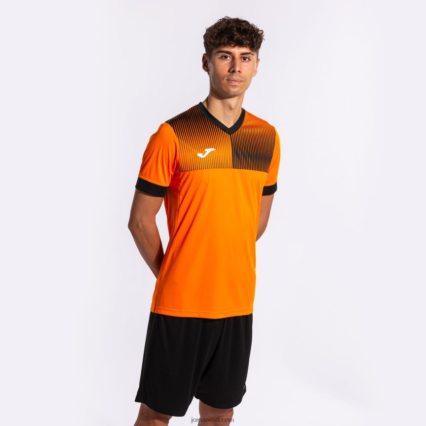 mehed särk lühikeste varrukatega öko supernova DJNBH181 oranž must Joma