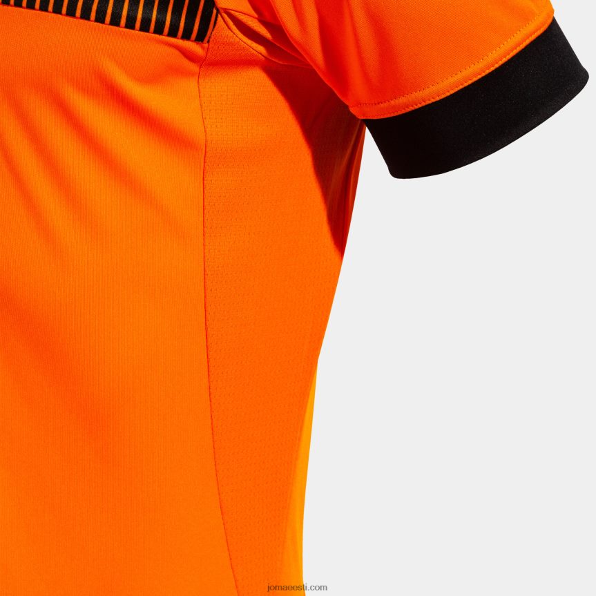 mehed särk lühikeste varrukatega öko supernova DJNBH181 oranž must Joma