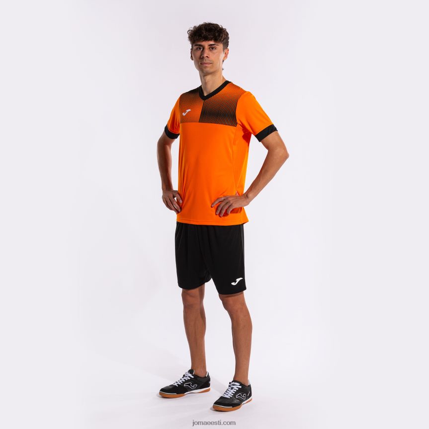 mehed särk lühikeste varrukatega öko supernova DJNBH181 oranž must Joma