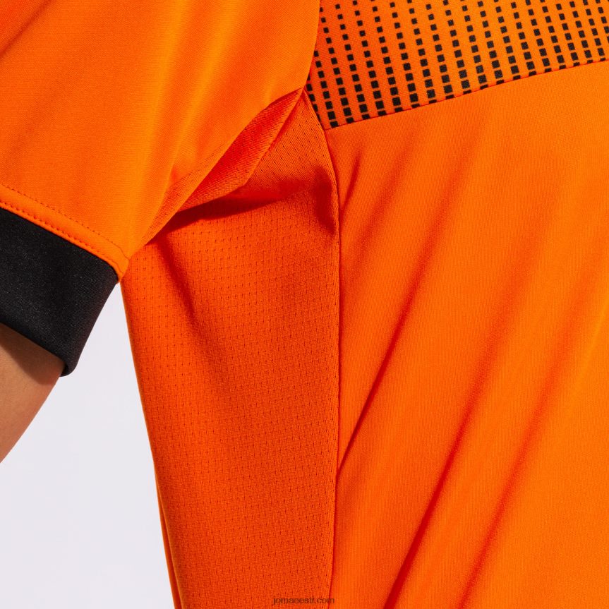 mehed särk lühikeste varrukatega öko supernova DJNBH181 oranž must Joma