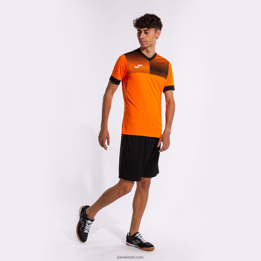 mehed särk lühikeste varrukatega öko supernova DJNBH181 oranž must Joma