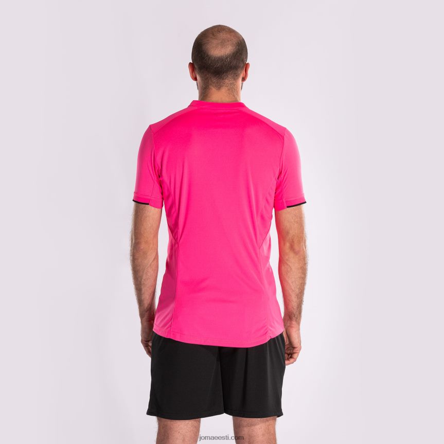 mehed särk lühikeste varrukatega kohtunik DJNBH555 fluorestseeruv roosa Joma