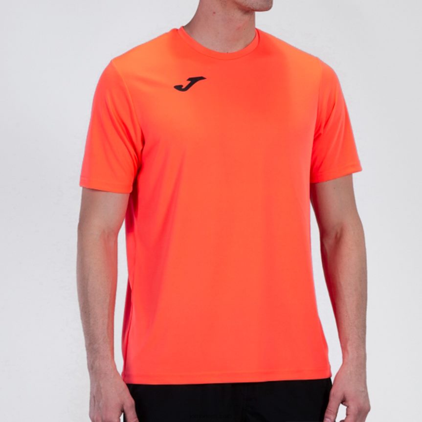 mehed särk lühikeste varrukatega kombineeritud DJNBH4120 fluorestseeruv korall Joma