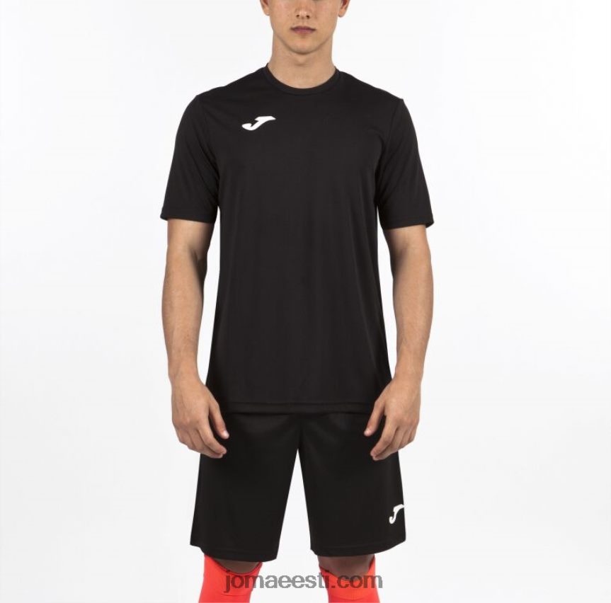 mehed särk lühikeste varrukatega kombineeritud DJNBH45 must Joma
