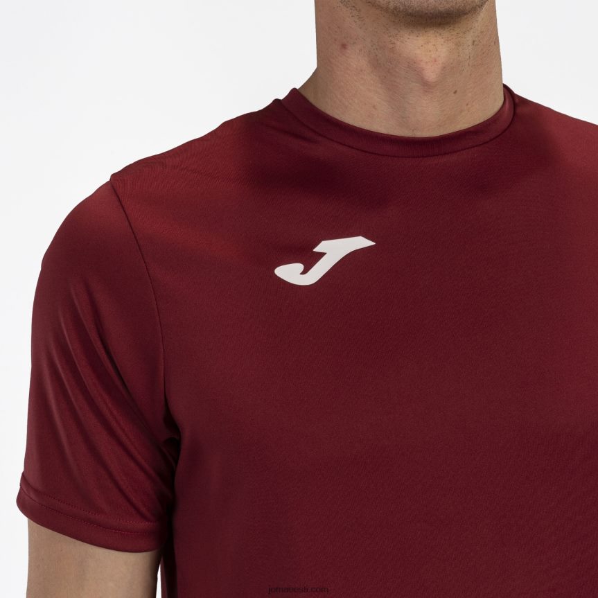 mehed särk lühikeste varrukatega kombineeritud DJNBH688 Burgundia Joma