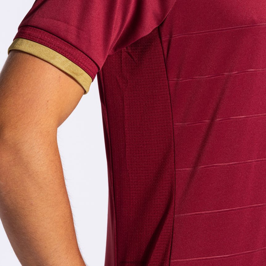 mehed särk lühikeste varrukatega kuldne v DJNBH1136 Burgundia Joma