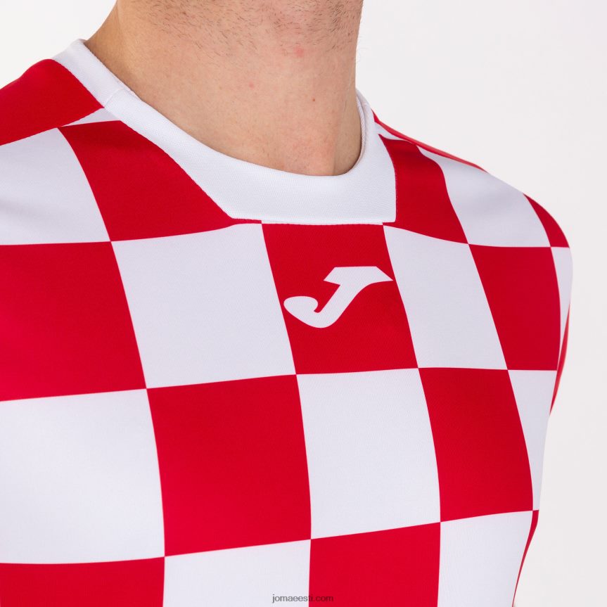 mehed särk lühikeste varrukatega lipp ii DJNBH1523 punane valge Joma