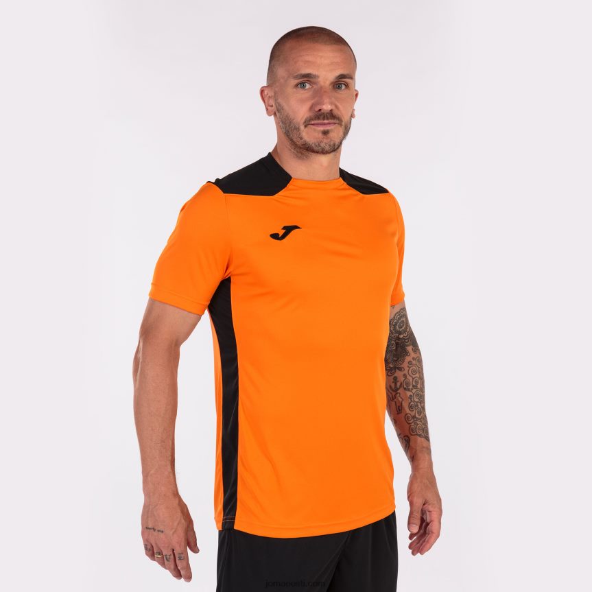 mehed särk lühikeste varrukatega meistrivõistlused vi DJNBH1475 oranž must Joma