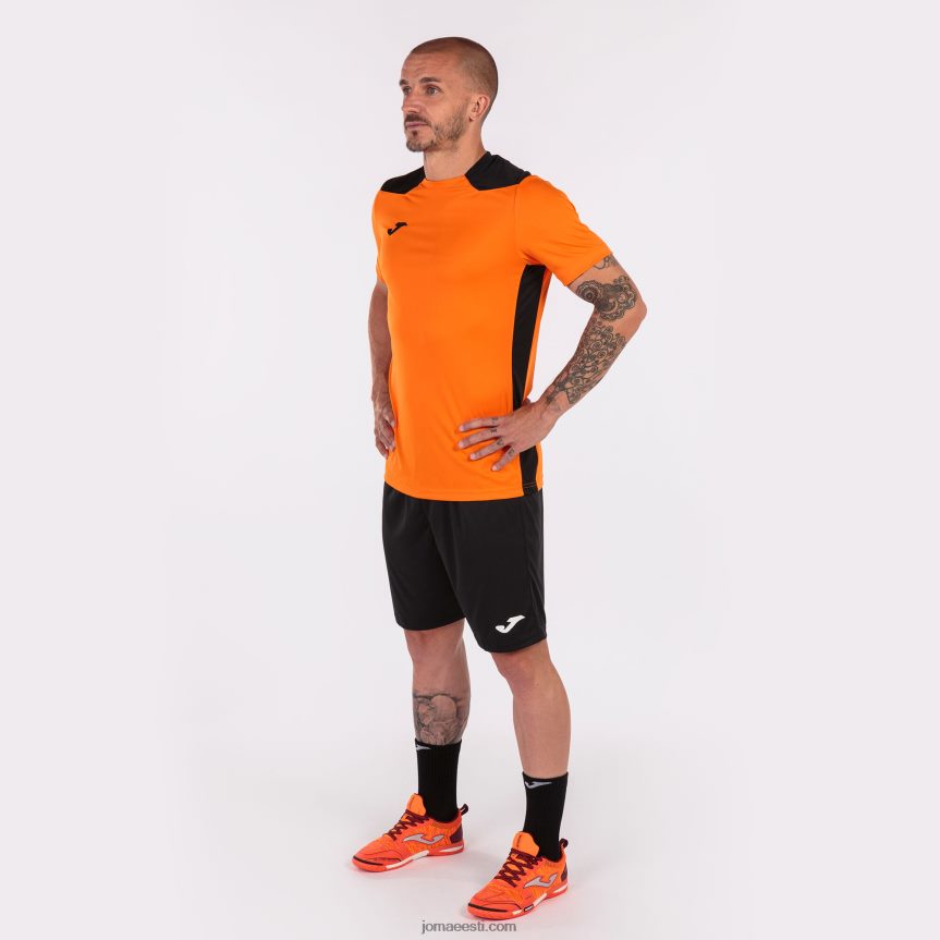 mehed särk lühikeste varrukatega meistrivõistlused vi DJNBH1475 oranž must Joma