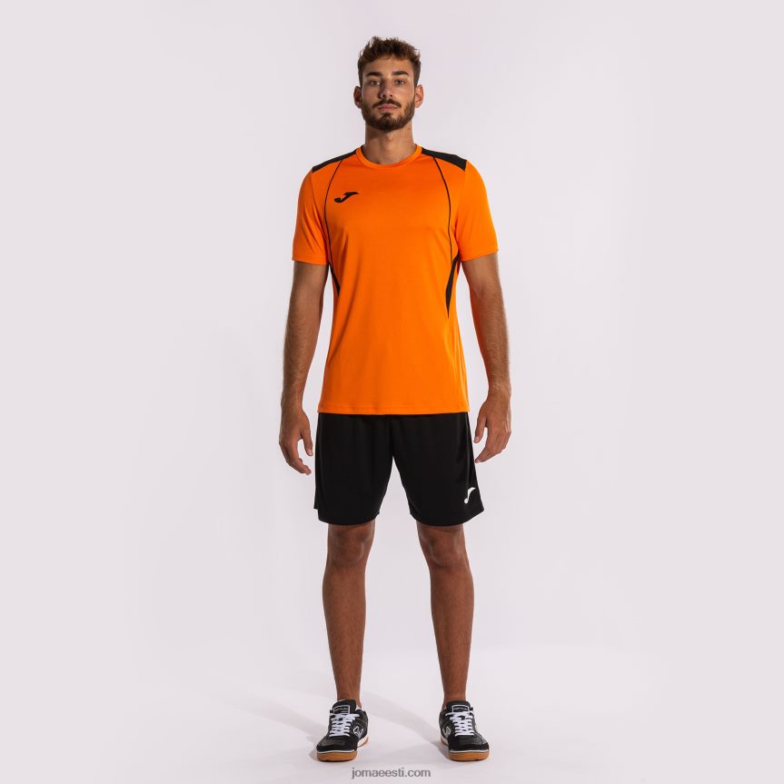 mehed särk lühikeste varrukatega meistrivõistlused vii DJNBH413 oranž must Joma