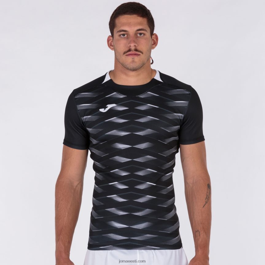 mehed särk lühikeste varrukatega myskin ii DJNBH2942 must Joma