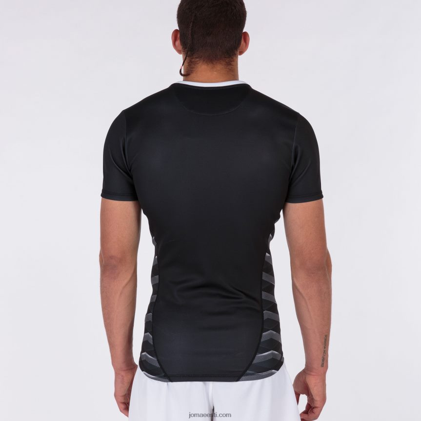 mehed särk lühikeste varrukatega myskin ii DJNBH2942 must Joma