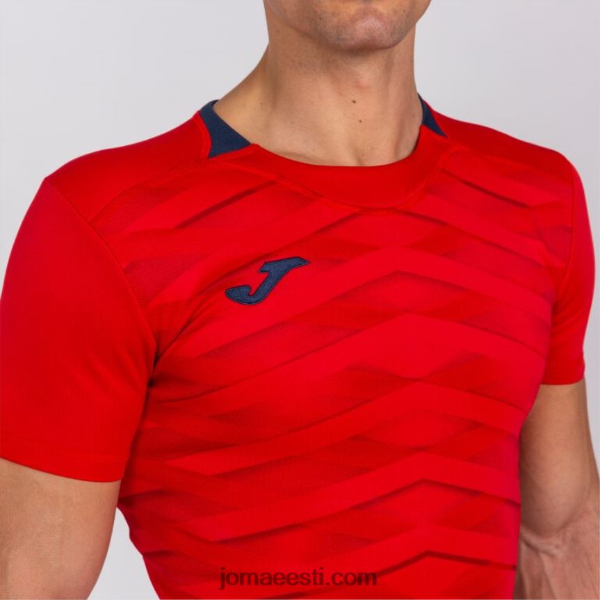 mehed särk lühikeste varrukatega myskin ii DJNBH3087 punane Joma