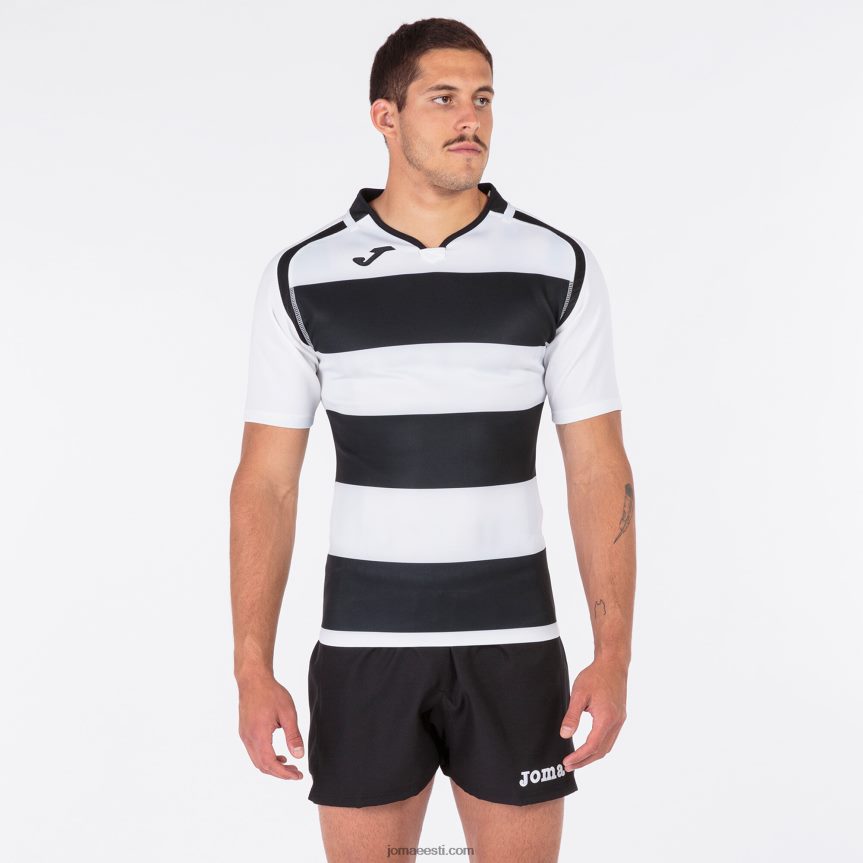 mehed särk lühikeste varrukatega prorugby ii DJNBH3228 must valge Joma