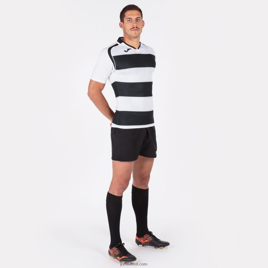 mehed särk lühikeste varrukatega prorugby ii DJNBH3228 must valge Joma