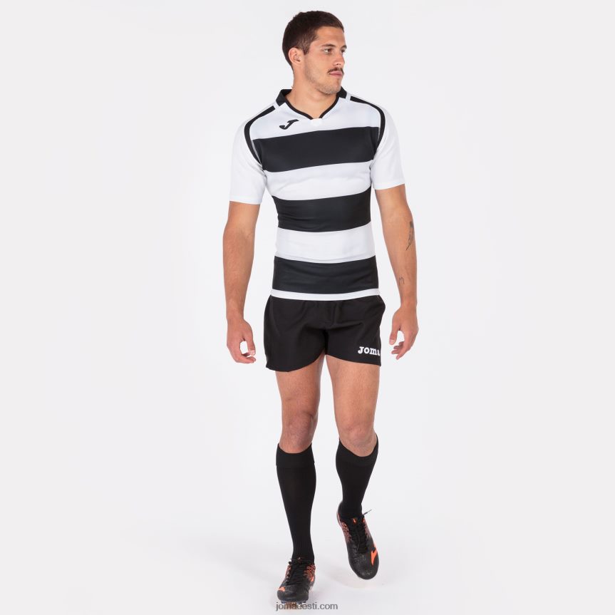 mehed särk lühikeste varrukatega prorugby ii DJNBH3228 must valge Joma