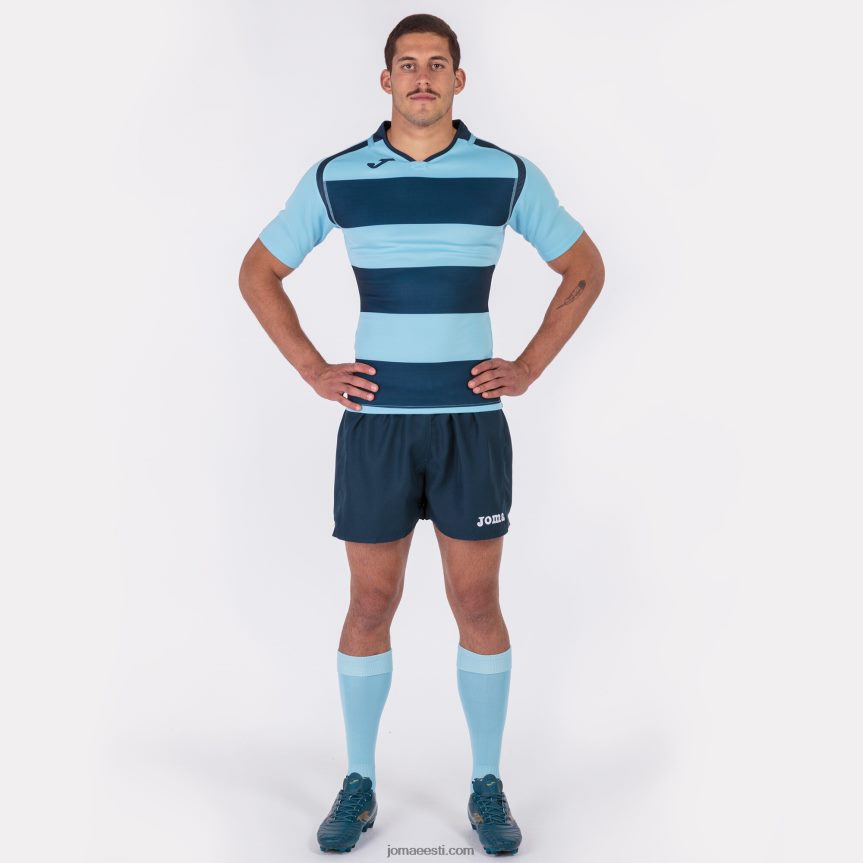 mehed särk lühikeste varrukatega prorugby ii DJNBH3359 tumesinine taevasinine Joma