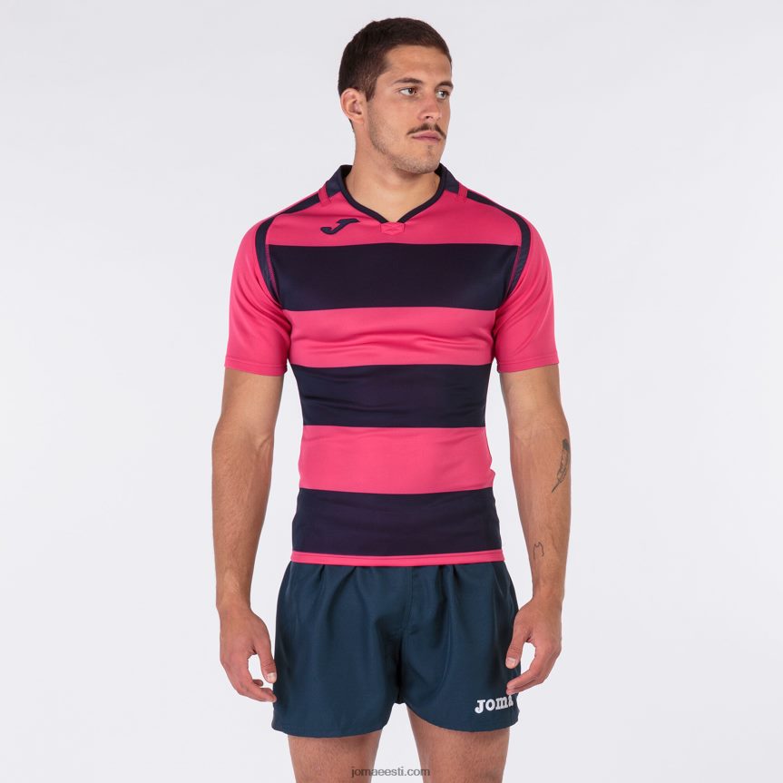 mehed särk lühikeste varrukatega prorugby ii DJNBH830 lilla roosa Joma