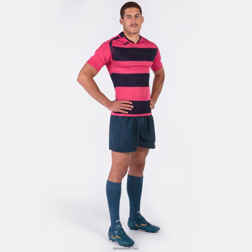 mehed särk lühikeste varrukatega prorugby ii DJNBH830 lilla roosa Joma