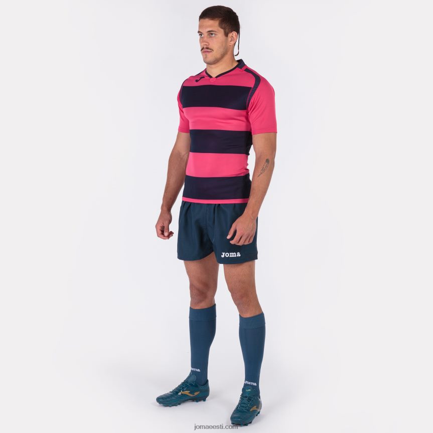 mehed särk lühikeste varrukatega prorugby ii DJNBH830 lilla roosa Joma