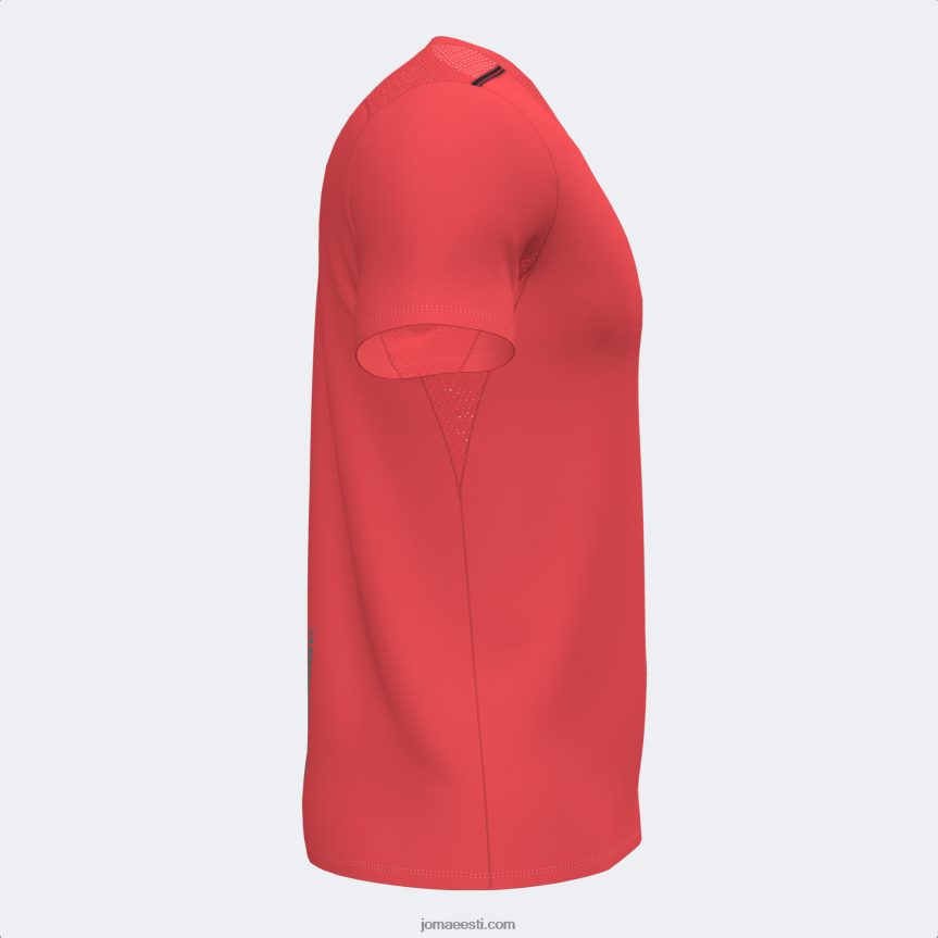mehed särk lühikeste varrukatega r-city DJNBH2873 fluorestseeruv korall Joma