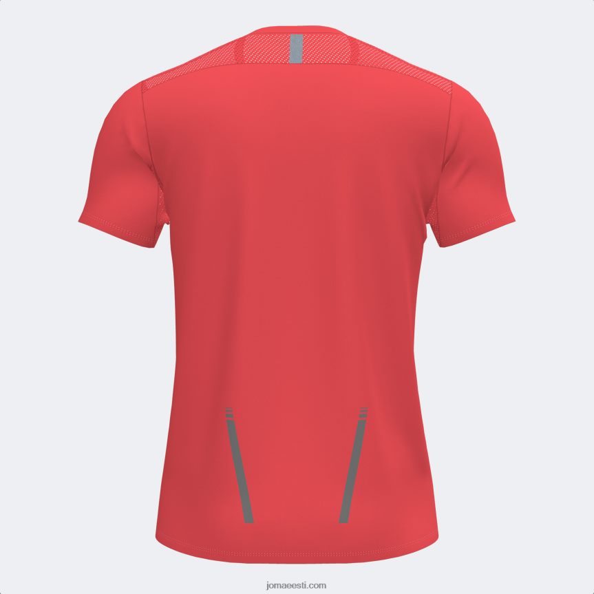 mehed särk lühikeste varrukatega r-city DJNBH2873 fluorestseeruv korall Joma