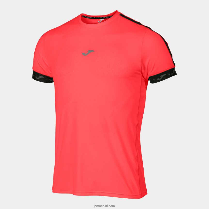 mehed särk lühikeste varrukatega r-city DJNBH4755 fluorestseeruv korall Joma