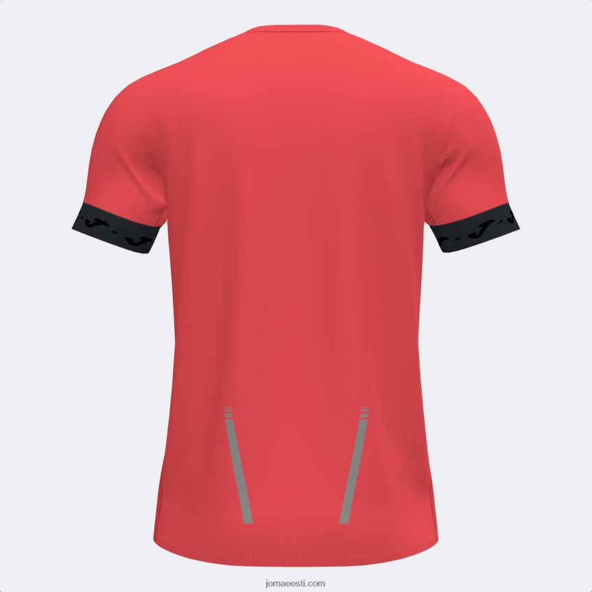 mehed särk lühikeste varrukatega r-city DJNBH4755 fluorestseeruv korall Joma