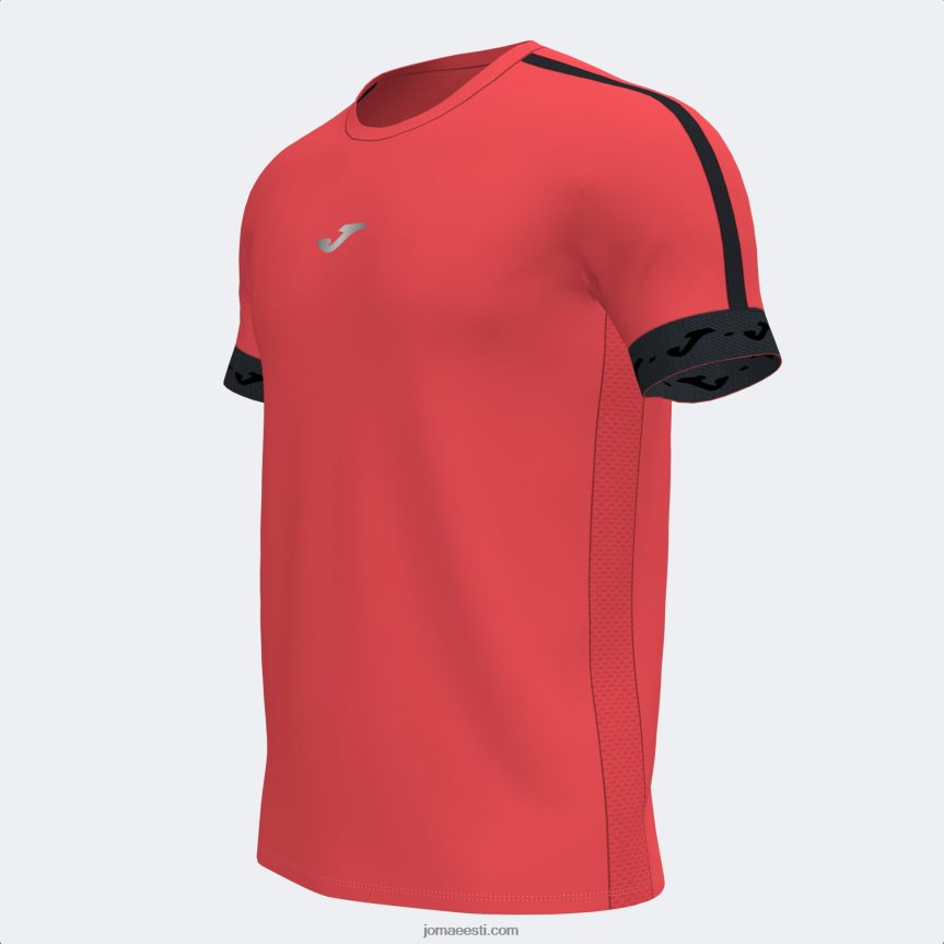 mehed särk lühikeste varrukatega r-city DJNBH4755 fluorestseeruv korall Joma