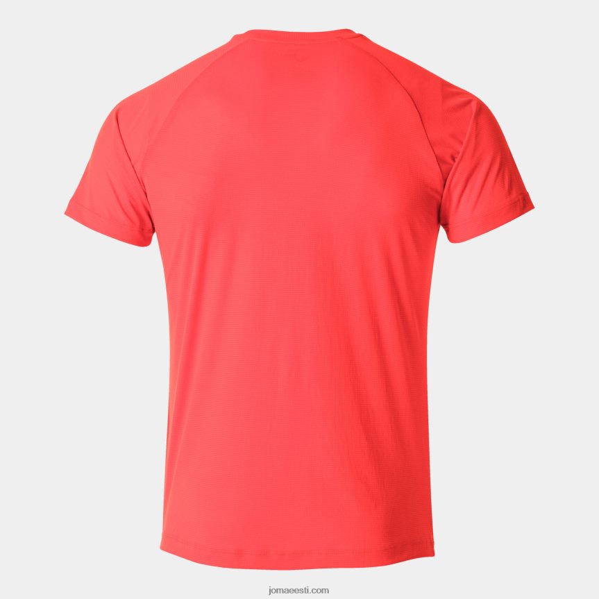 mehed särk lühikeste varrukatega r-kombi DJNBH3273 fluorestseeruv korall Joma
