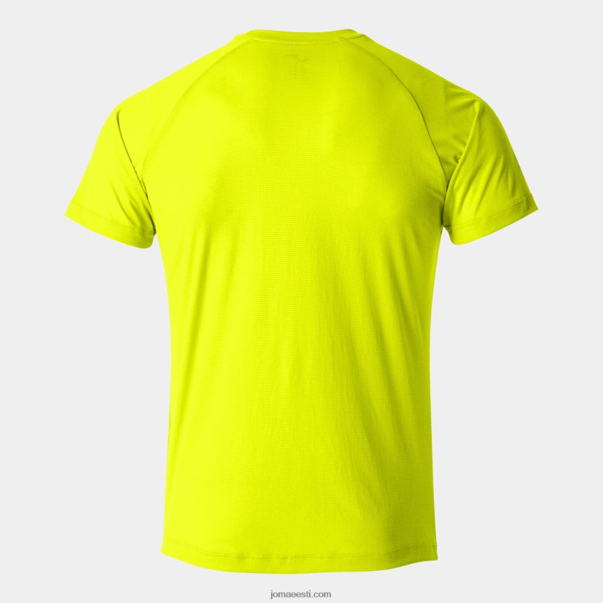 mehed särk lühikeste varrukatega r-kombi DJNBH953 fluorestseeruv kollane Joma