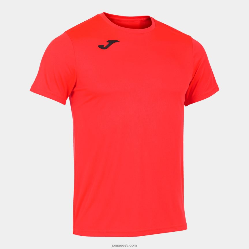 mehed särk lühikeste varrukatega rekord ii DJNBH4259 fluorestseeruv korall Joma