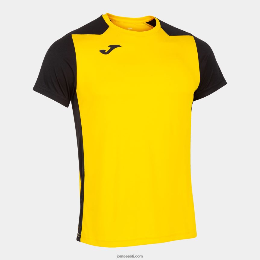 mehed särk lühikeste varrukatega rekord ii DJNBH820 kollane must Joma