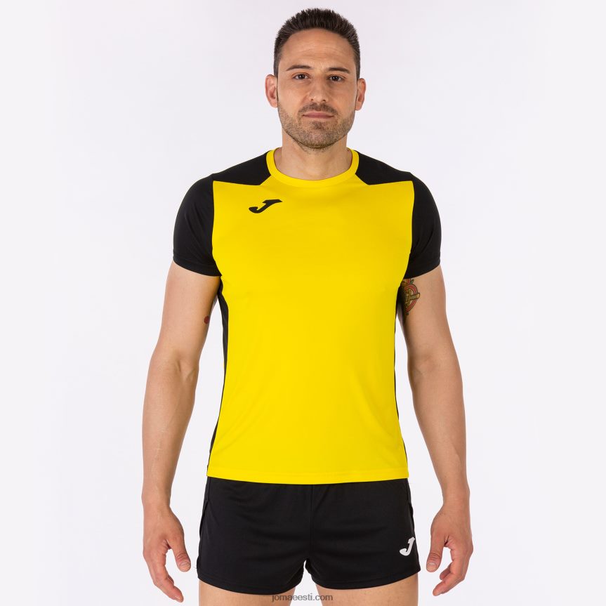 mehed särk lühikeste varrukatega rekord ii DJNBH820 kollane must Joma