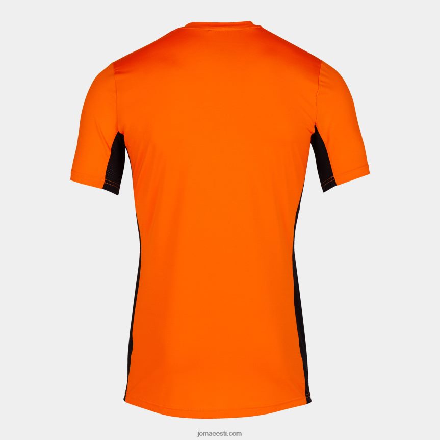 mehed särk lühikeste varrukatega superliga DJNBH1525 oranž must Joma