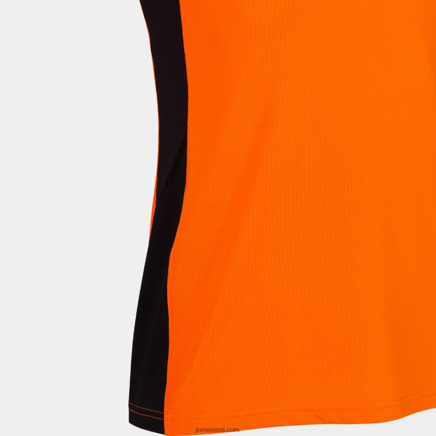 mehed särk lühikeste varrukatega superliga DJNBH1525 oranž must Joma