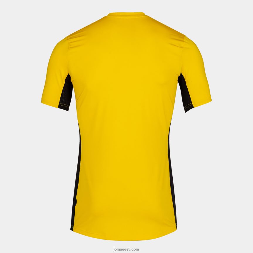 mehed särk lühikeste varrukatega superliga DJNBH3399 kollane must Joma