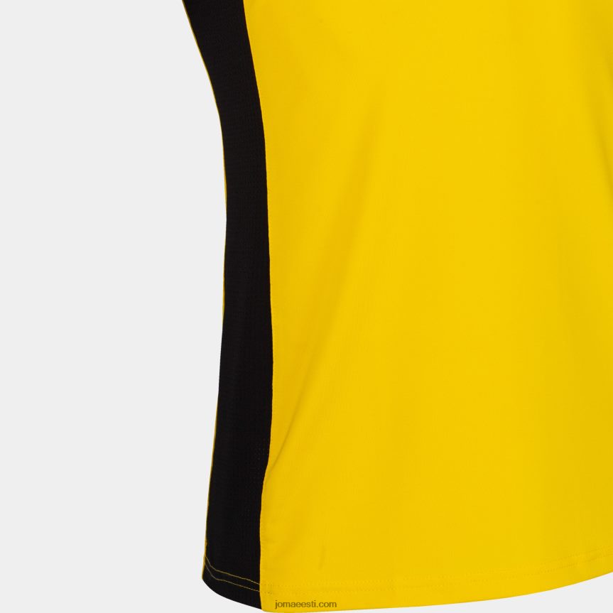 mehed särk lühikeste varrukatega superliga DJNBH3399 kollane must Joma