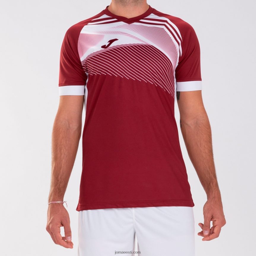 mehed särk lühikeste varrukatega supernova ii DJNBH1215 Burgundia valge Joma