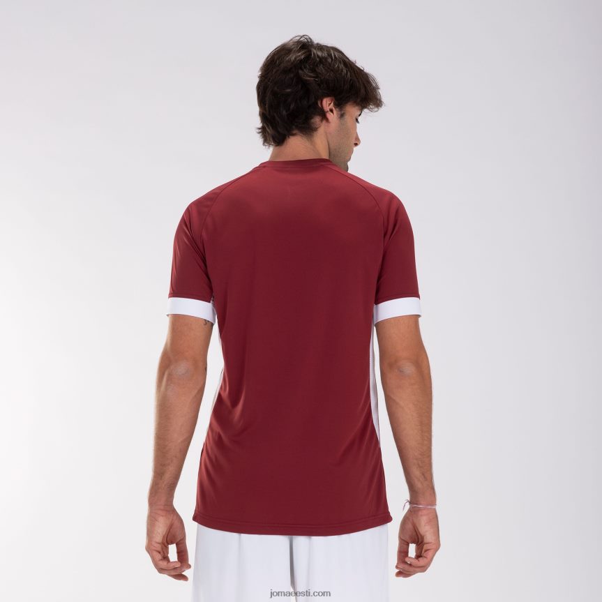 mehed särk lühikeste varrukatega supernova ii DJNBH1215 Burgundia valge Joma