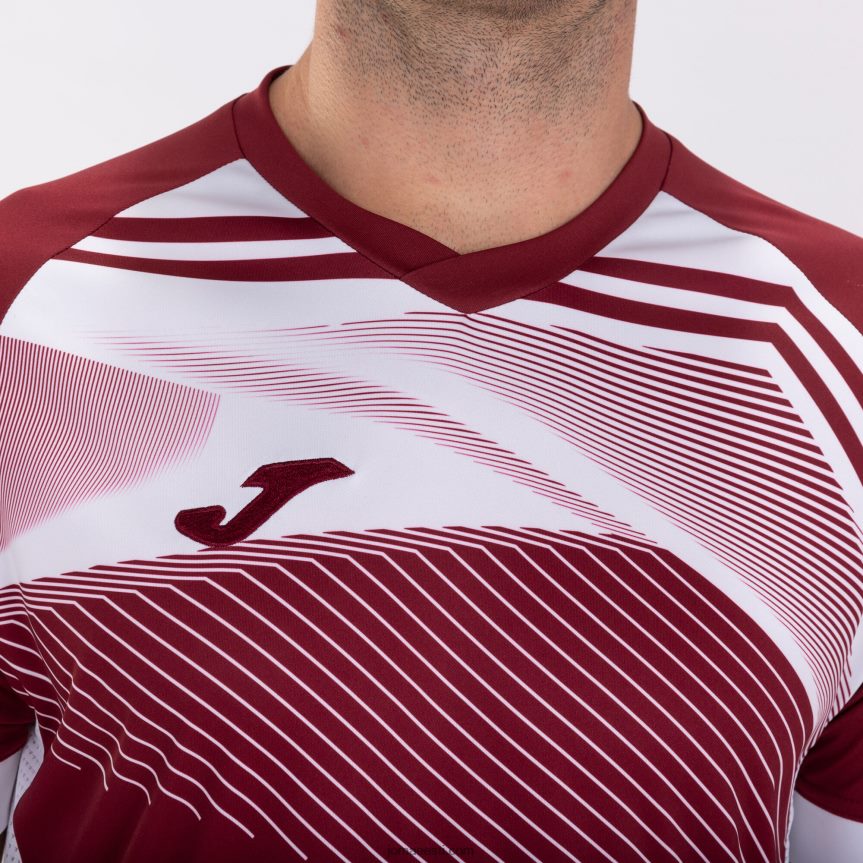 mehed särk lühikeste varrukatega supernova ii DJNBH1215 Burgundia valge Joma
