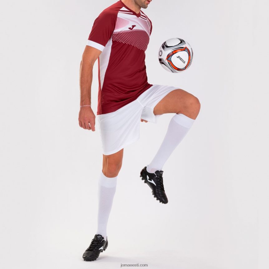 mehed särk lühikeste varrukatega supernova ii DJNBH1215 Burgundia valge Joma