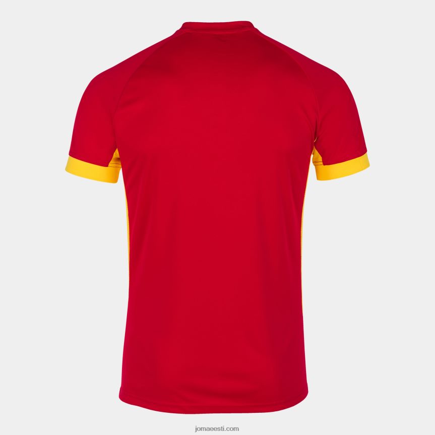 mehed särk lühikeste varrukatega supernova ii DJNBH3162 punane kollane Joma