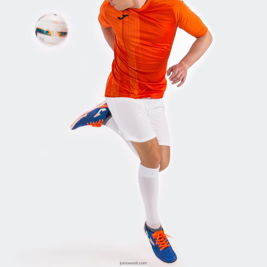 mehed särk lühikeste varrukatega tiiger DJNBH776 oranž Joma