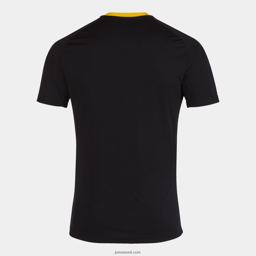 mehed särk lühikeste varrukatega tiiger iii DJNBH3048 must kollane Joma