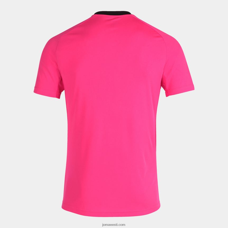 mehed särk lühikeste varrukatega tiiger iii DJNBH4541 fluorestseeruv roosa must Joma