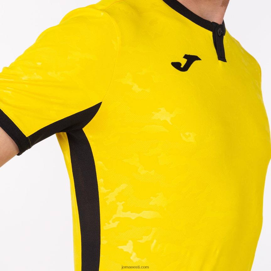 mehed särk lühikeste varrukatega toletum ii DJNBH4147 kollane must Joma